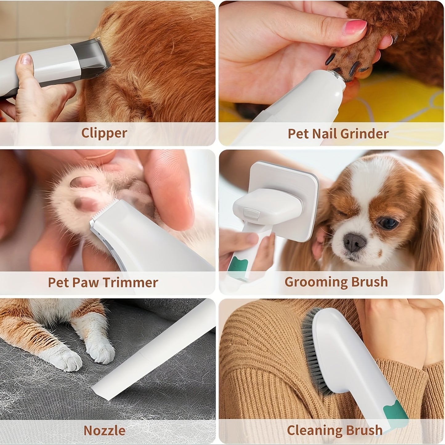 Dog Grooming Kit with Pet Grooming Vacuum