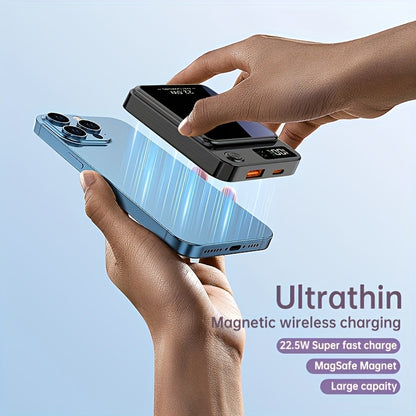 10000mAh Magnetic Wireless Power Bank 22.5W USB-C Fast Charging