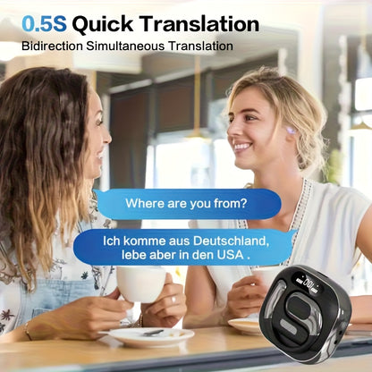 Real-Time Two-Way Language Translator with App & Built-In Microphone