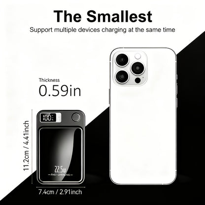 10000mAh Magnetic Wireless Power Bank 22.5W USB-C Fast Charging