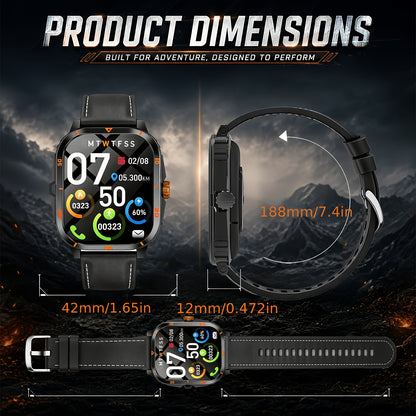 2026 Smart Watch for Men – Bluetooth Calling, Fitness Tracker