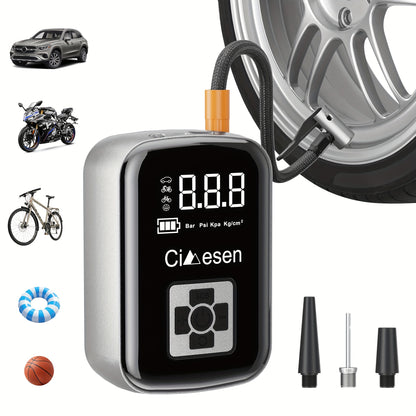 Portable Tire Inflator Air Compressor Cordless Electric Air Pump with Digital Display