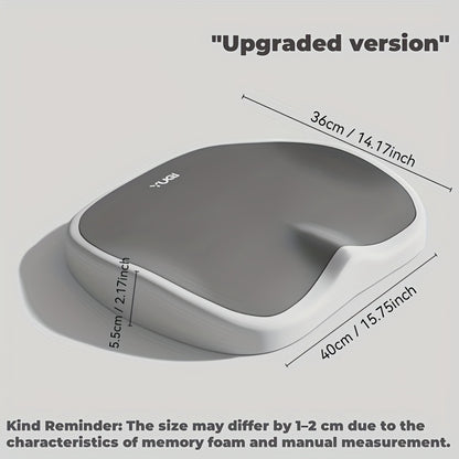 10-Hour Ergonomic Memory Foam Office Chair Cushion