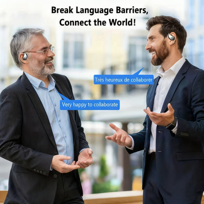 AI Language Translator Earbuds, 156 Languages & Accents, Real-Time 3-in-1 Translation
