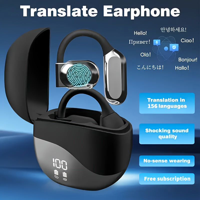 Real-Time AI Translation Earbuds – Smart Language Translator
