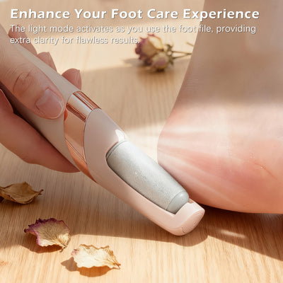 Electric Foot File Pedicure Kit – USB Rechargeable Callus Remover
