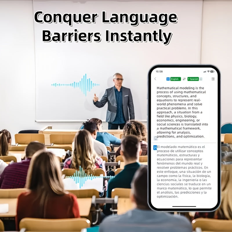 Real-Time AI Translation Earbuds – Smart Language Translator