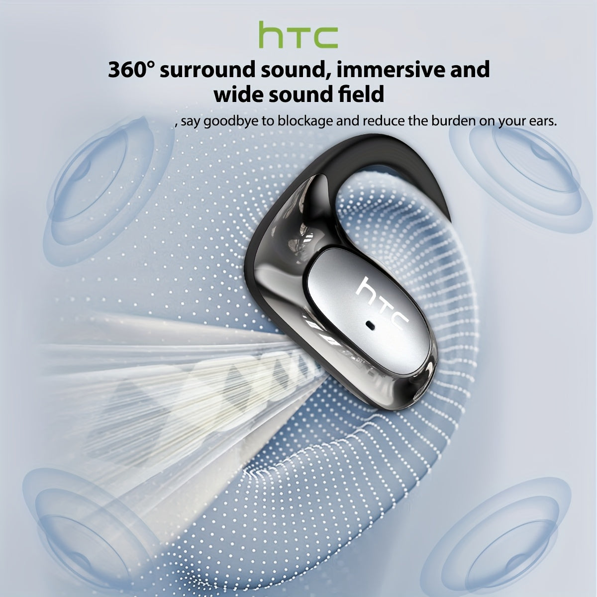 HTC NE35 AI Translation Earbuds – Open-Ear Wireless Headphones