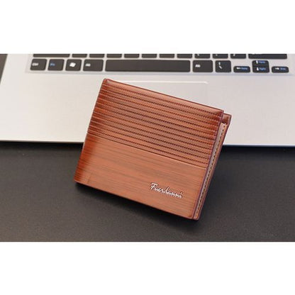 Men’s Multicolor Leather Wallet – Stylish Slim Bifold