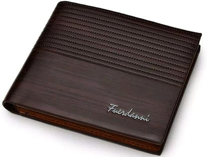 Men’s Multicolor Leather Wallet – Stylish Slim Bifold