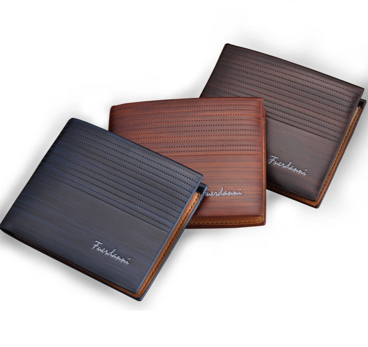Men’s Multicolor Leather Wallet – Stylish Slim Bifold