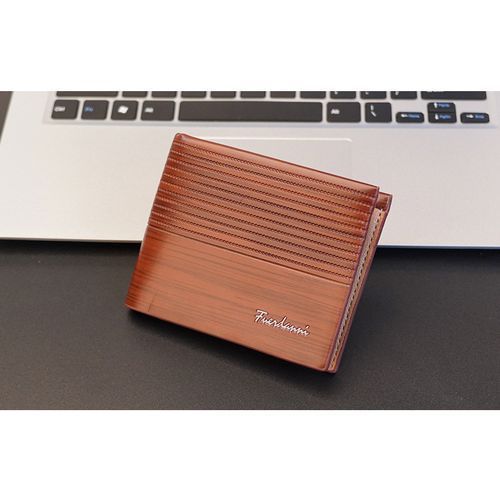 Men’s Multicolor Leather Wallet – Stylish Slim Bifold