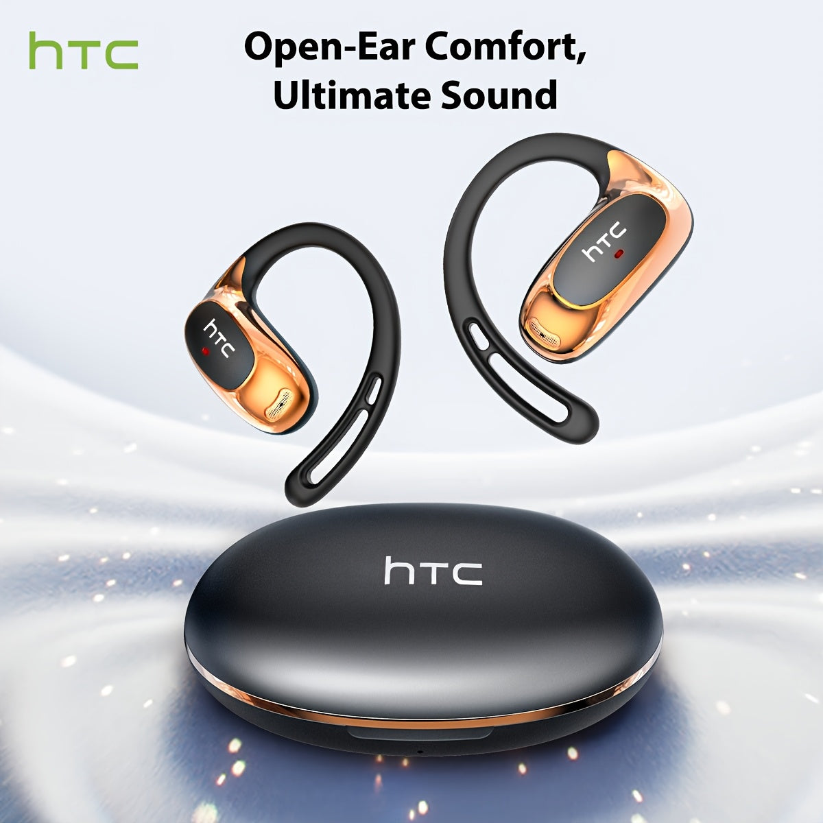 HTC NE35 AI Translation Earbuds – Open-Ear Wireless Headphones