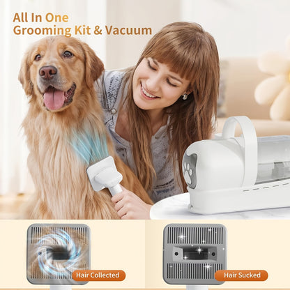 Dog Grooming Kit with Pet Grooming Vacuum