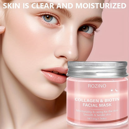 50g Biotin Collagen Day & Night Mask, Hydrates, Keeps Skin