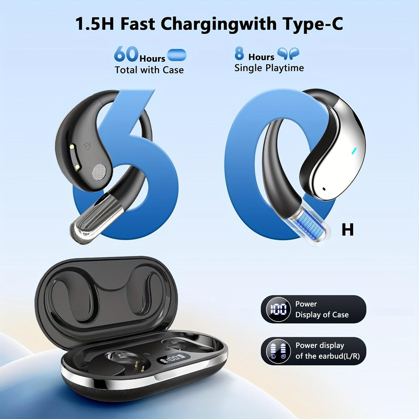 AI Language Translator Earbuds, 156 Languages & Accents, Real-Time 3-in-1 Translation