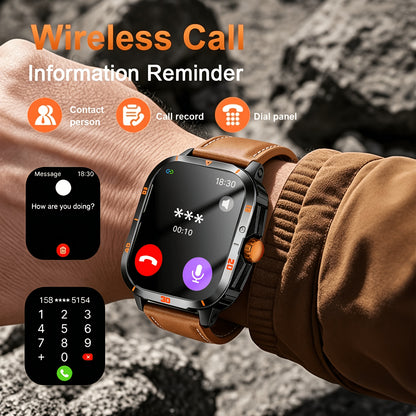 2026 New Smart Watch/Band Unisex - Wireless Call/Text/Multi-Sport