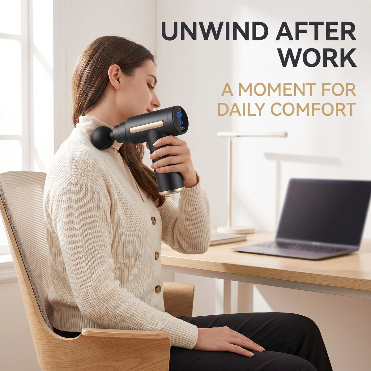 Portable Mini Massage Gun – 6-Speed Deep Tissue Muscle Massager