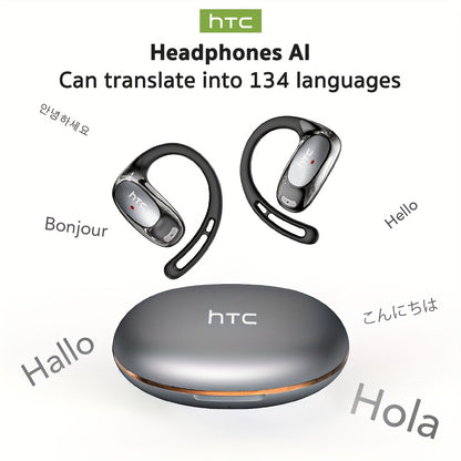 HTC NE35 AI Translation Earbuds – Open-Ear Wireless Headphones