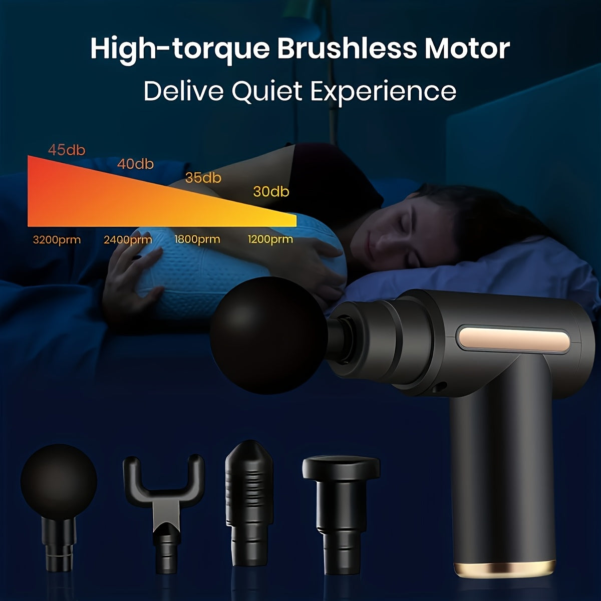 Portable Mini Massage Gun – 6-Speed Deep Tissue Muscle Massager
