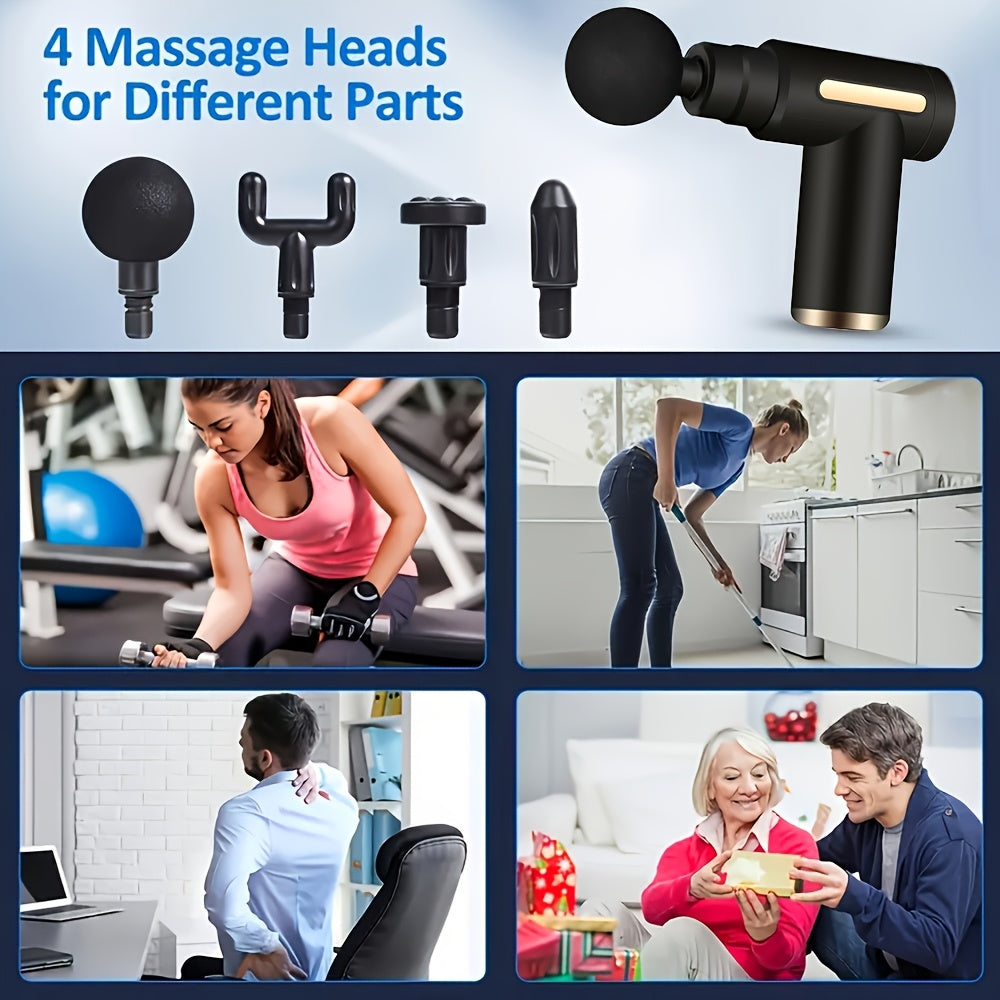 Portable Mini Massage Gun – 6-Speed Deep Tissue Muscle Massager