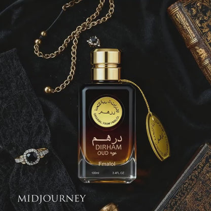 Dubai Oud Luxury Men's Eau De Parfum 3.4oz (100ml) – Long-Lasting Arabian Oriental Woody Cologne