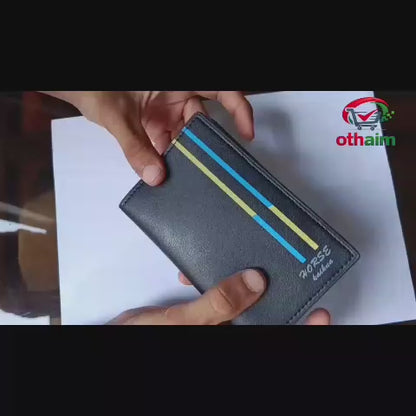 Premium PU Leather Wallet for Men – Slim Stylish Card &amp; Cash Holder