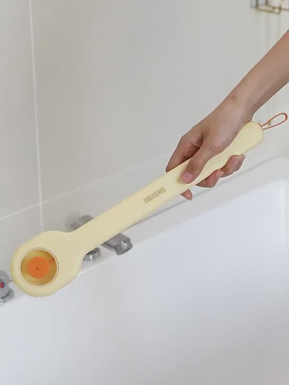 Liquid Bath Brush with Long Handle & Bath Ball