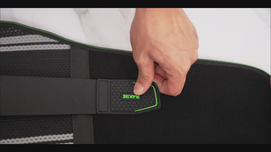8X Lumbar Support Back Brace with Massage Pad