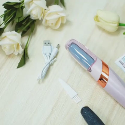 Electric Foot File Pedicure Kit – USB Rechargeable Callus Remover