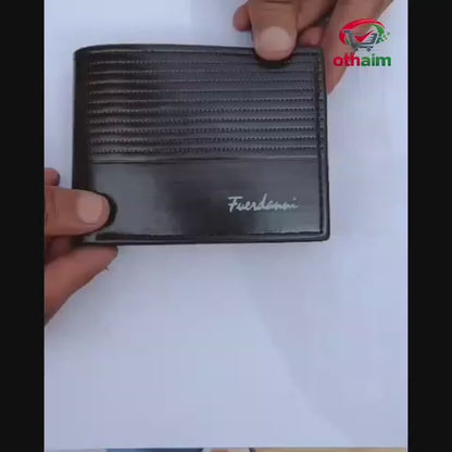 Men’s Multicolor Leather Wallet – Stylish Slim Bifold