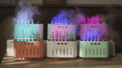 USB Rechargeable Aromatherapy Humidifier with 7-Color LED Lights