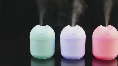 Mini Air Humidifier & Aroma Diffuser with LED Night Light